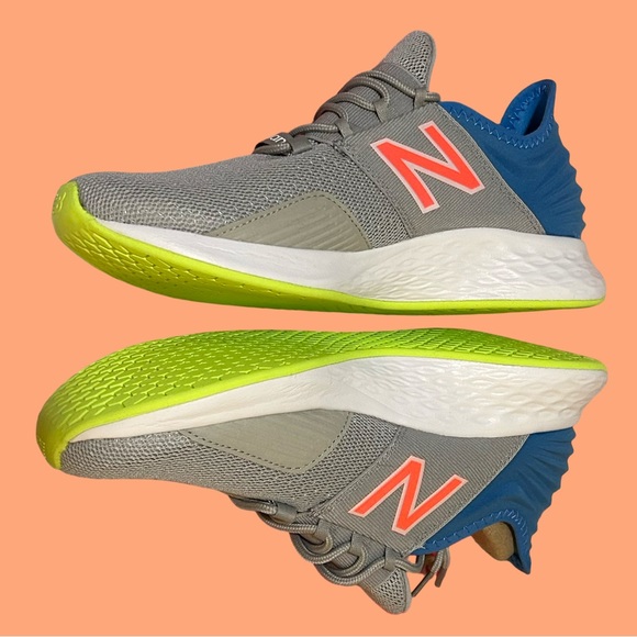 NWT! NEW BALANCE ROV WOMENS SNEAKERS, SIZE 10. GRAY, BLUE, BRIGHT YELLOW. NO BOX - Picture 8 of 16